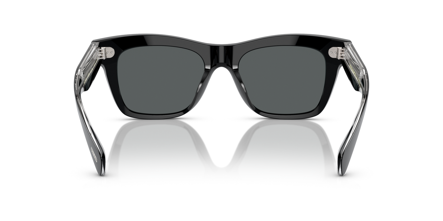 Oliver Peoples Ms. Oliver with Black frame and Grey lenses - Image Nosepads