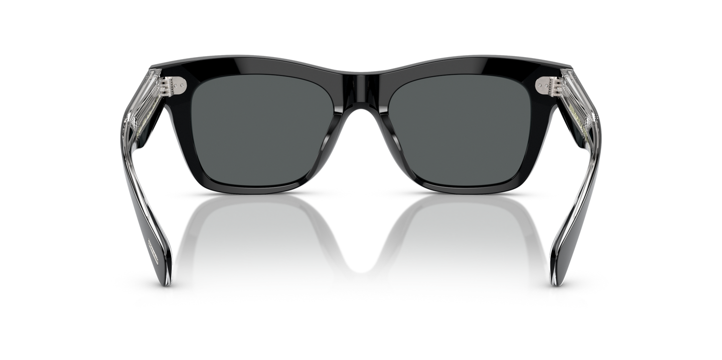 Oliver Peoples Ms. Oliver con montura Negro y lentes Gris - Imagen Plaquetas nasales