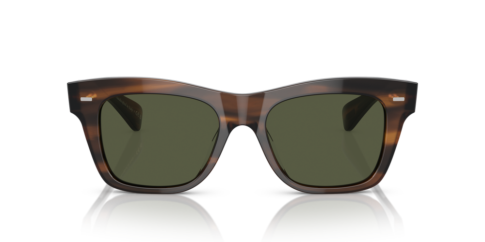 Oliver Peoples Ms. Oliver with Tuscany Tortoise frame and Green lenses - Image 2