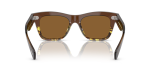 Oliver Peoples Ms. Oliver avec une monture Expresso/382 dégradé et des verres Brun - L'image 5