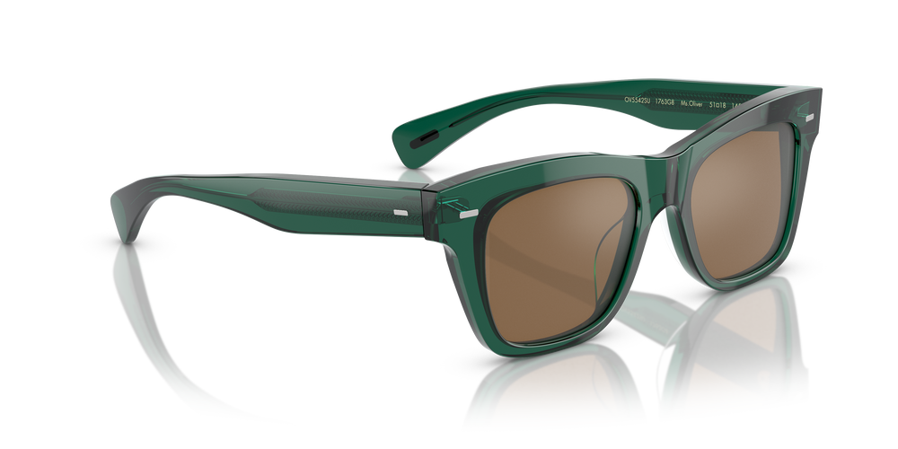 Oliver Peoples Ms. Oliver con montatura Translucent Dark Teal e lenti  Marrone - L'immagine 3