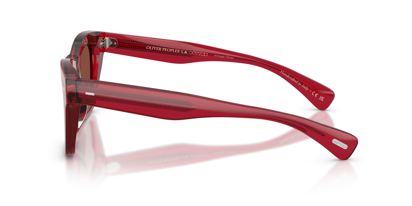 Oliver Peoples Ms. Oliver with Translucent Rust frame and Red lenses - Image Filigree