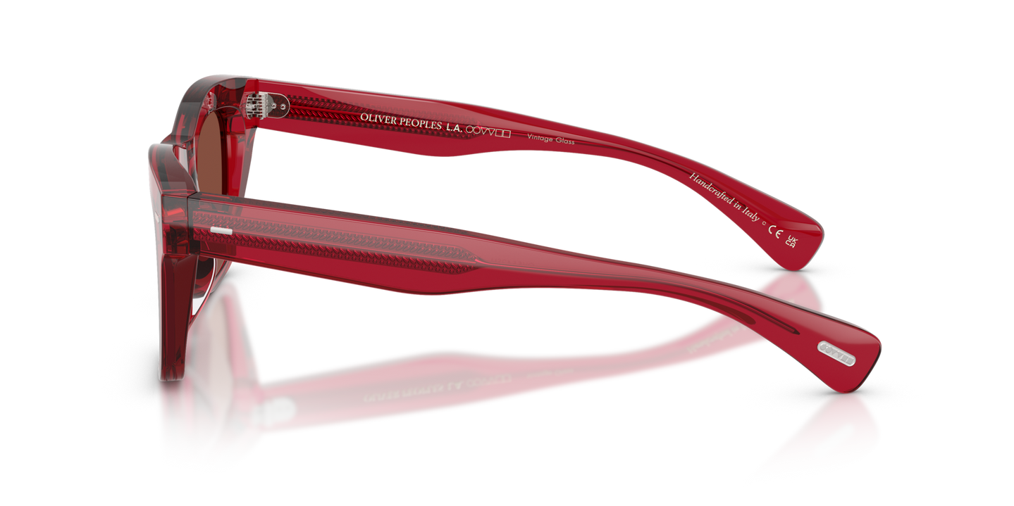 Oliver Peoples Ms. Oliver with Translucent Rust frame and Red lenses - Image Filigree