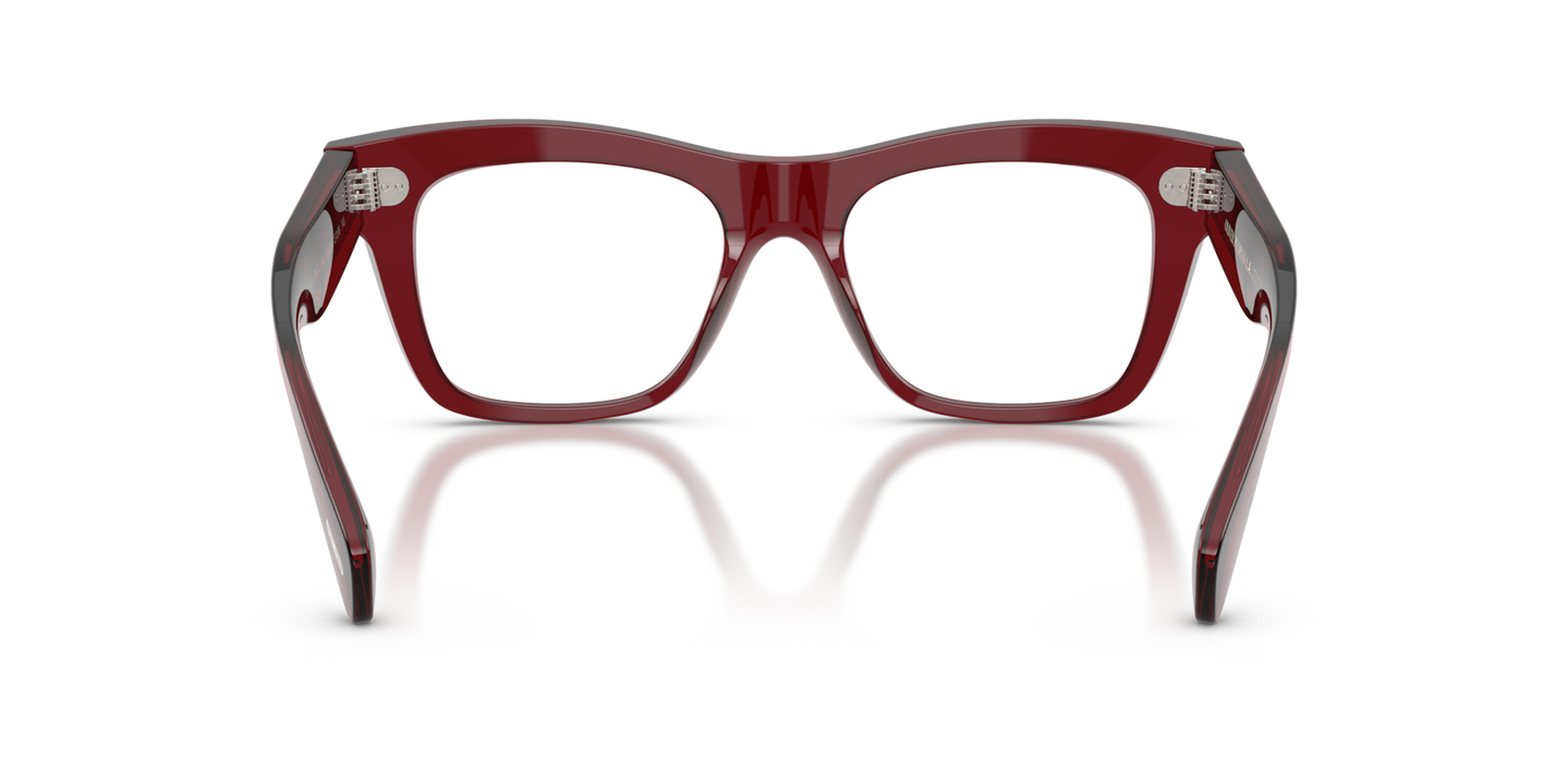 Oliver Peoples Ms. Oliver-R with Deep Burgundy frame - Image Nosepads