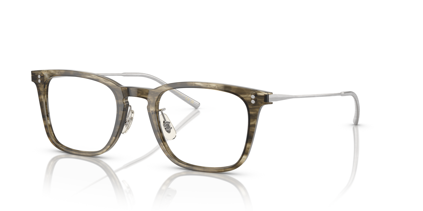Oliver Peoples Loftin の ソフトオリーブバーク フレーム - 画像 ピン