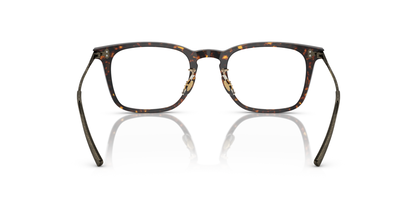 Oliver Peoples Loftin mit Atago Tortoise Gestell - Bild Stegplättchen
