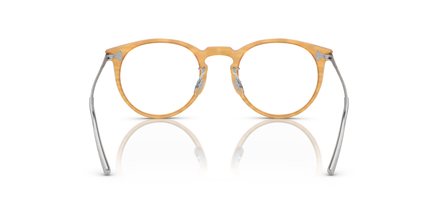 Oliver Peoples Orrison con montura Madera dorada semimate - Imagen Plaquetas nasales