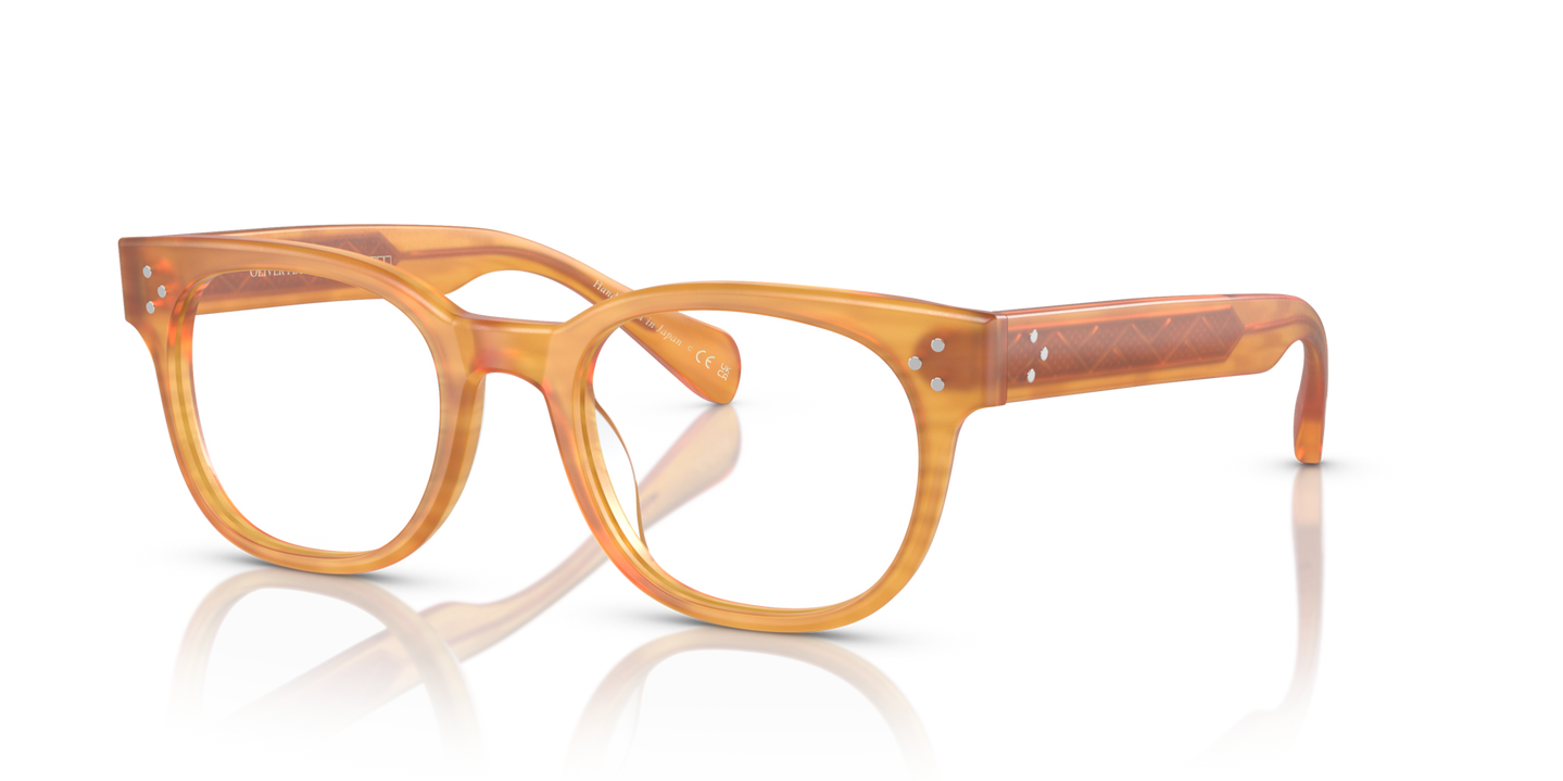Oliver Peoples Afton with Semi-Matte Goldwood frame - Image Pins