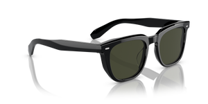 Oliver Peoples N.06 Sun con montura Negro y lentes Verde - El 3