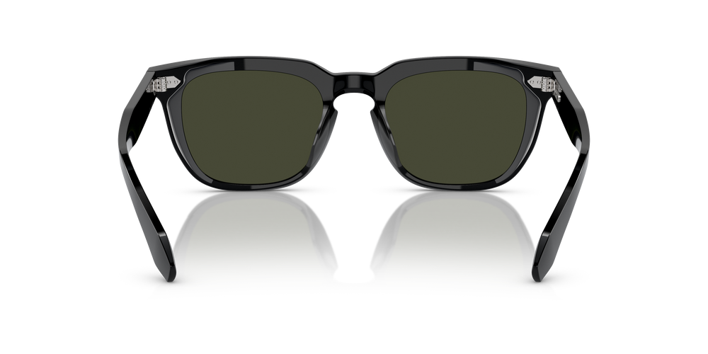 Sie Oliver Peoples N.06 Sun mit Schwarz Gestell und Grün Gläsern - Bild 5