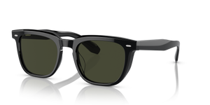 Sie Oliver Peoples N.06 Sun mit Schwarz Gestell und Grün Gläsern - Bild 1