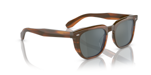 Oliver Peoples N.06 Sun con montatura Sicomoro e lenti  Blu - L'immagine 3