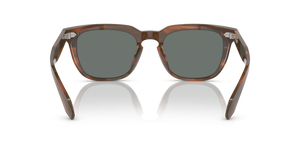 Sie Oliver Peoples N.06 Sun mit Sycamore Gestell und Blau Gläsern - Bild 5