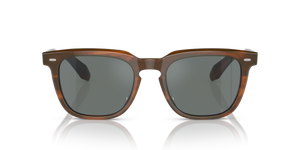 Oliver Peoples N.06 Sun avec une monture Sycomore et des verres Bleu - image 2