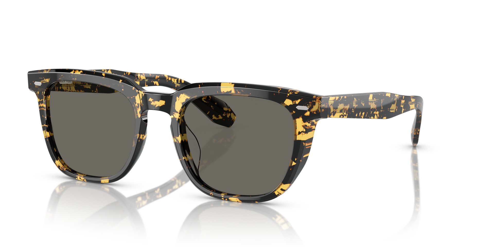 Oliver Peoples N.06 Sun with Tokyo Tortoise frame and Carbon Grey