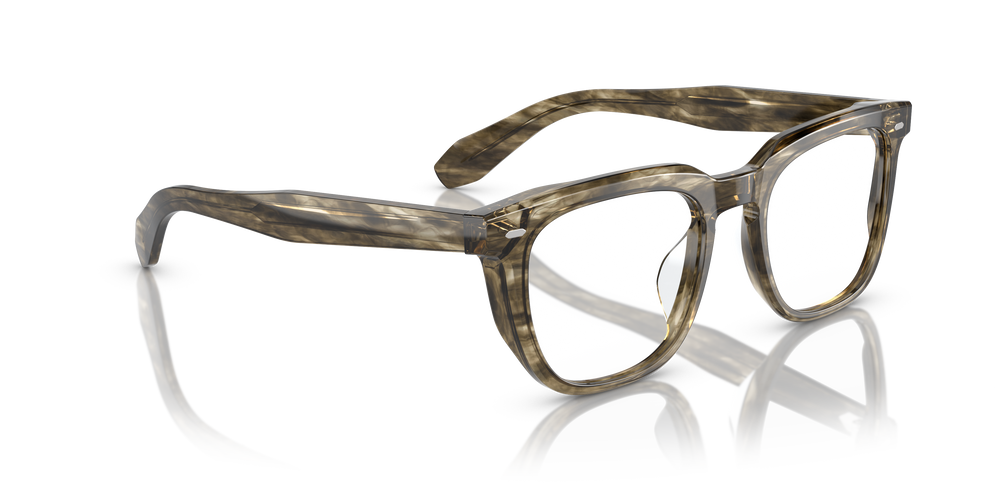 Oliver Peoples N.06 con montura Corteza y verde aceituna suave - El 3