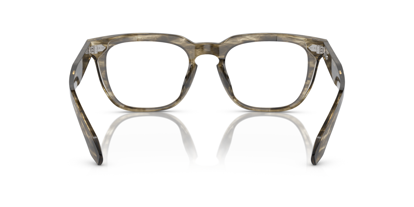 Oliver Peoples N.06 with Soft Olive Bark frame - Image Nosepads