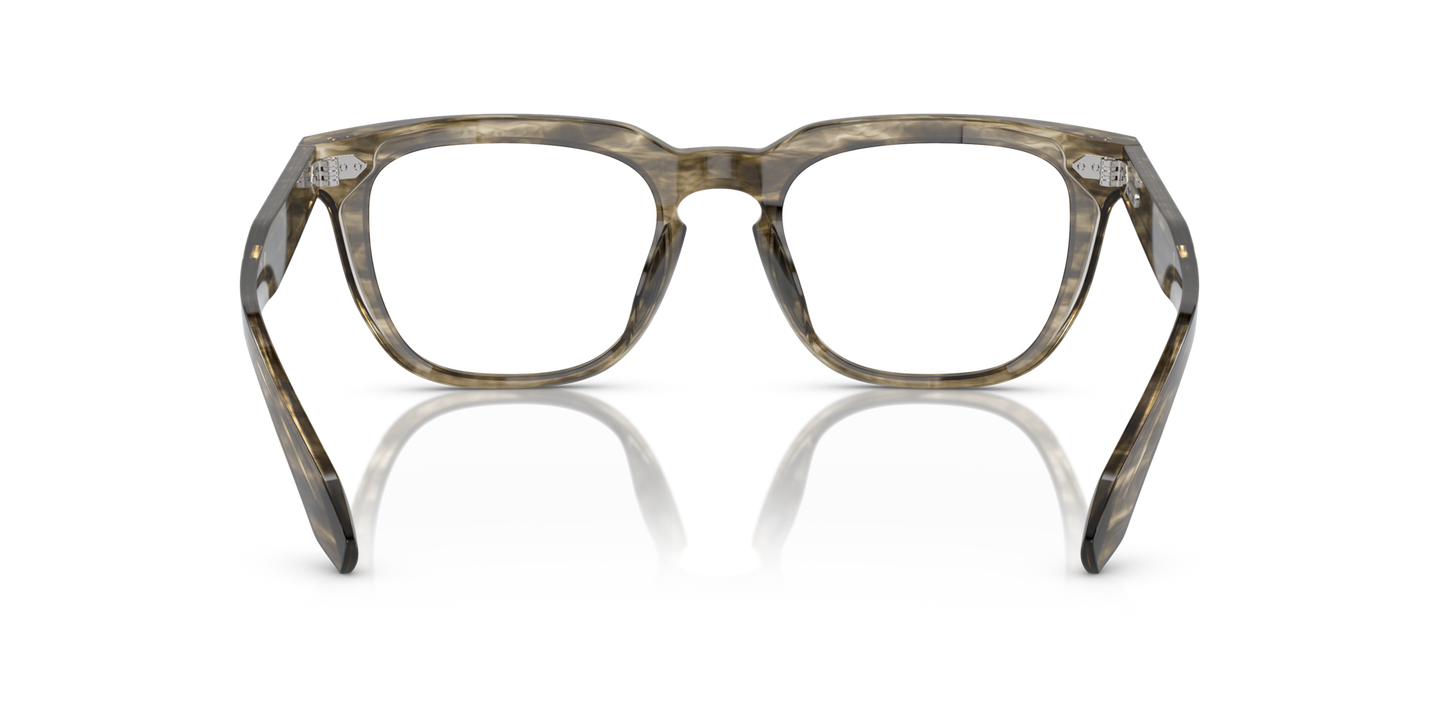 Oliver Peoples N.06 with Soft Olive Bark frame - Image Nosepads