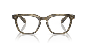 Oliver Peoples N.06 con montatura Bark verde oliva tenue - L'immagine 2