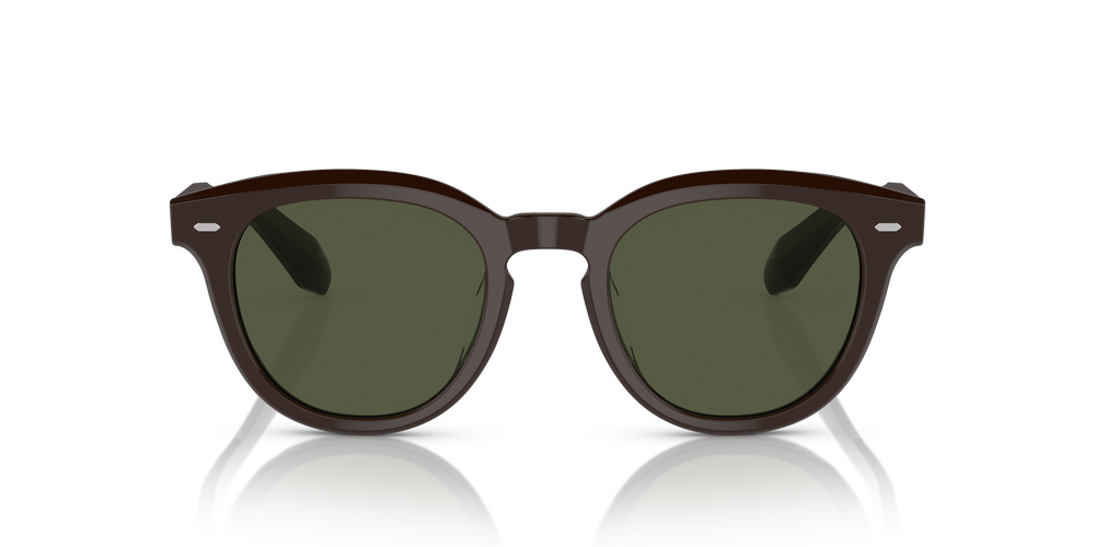 Oliver Peoples N.05 Sun con montatura Marrone Kuri e lenti  Verde - L'immagine 2