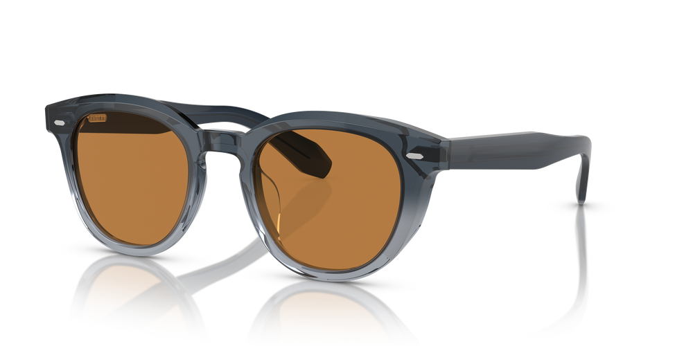 Oliver Peoples N.05 Sun with Twilight Gradient frame and Cognac