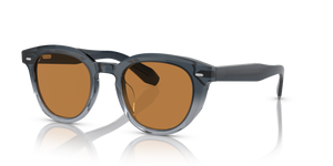 Oliver Peoples N.05 Sun with Twilight Gradient frame and Cognac