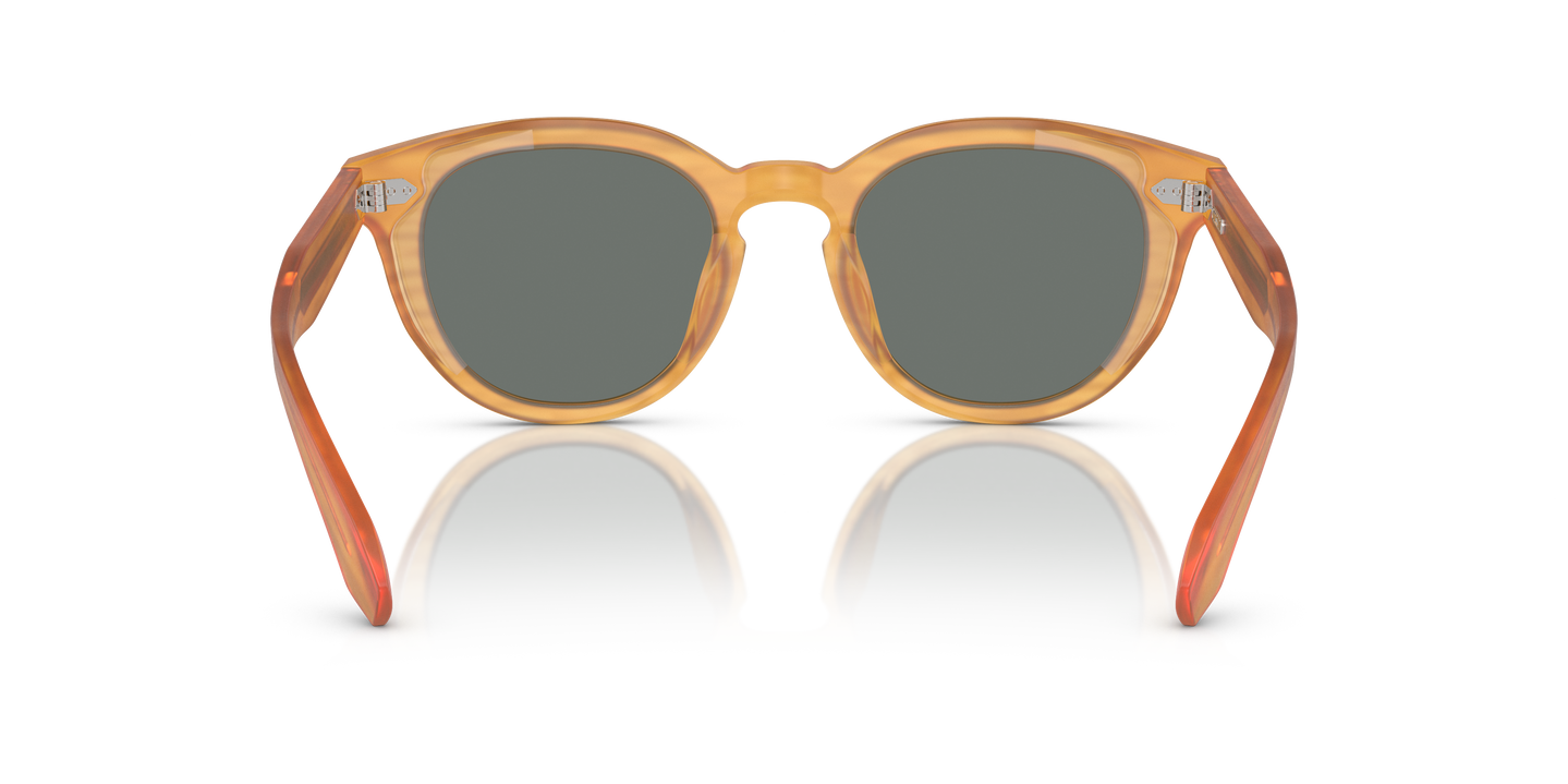 Oliver Peoples N.05 Sun with Semi-Matte Goldwood frame and Regal