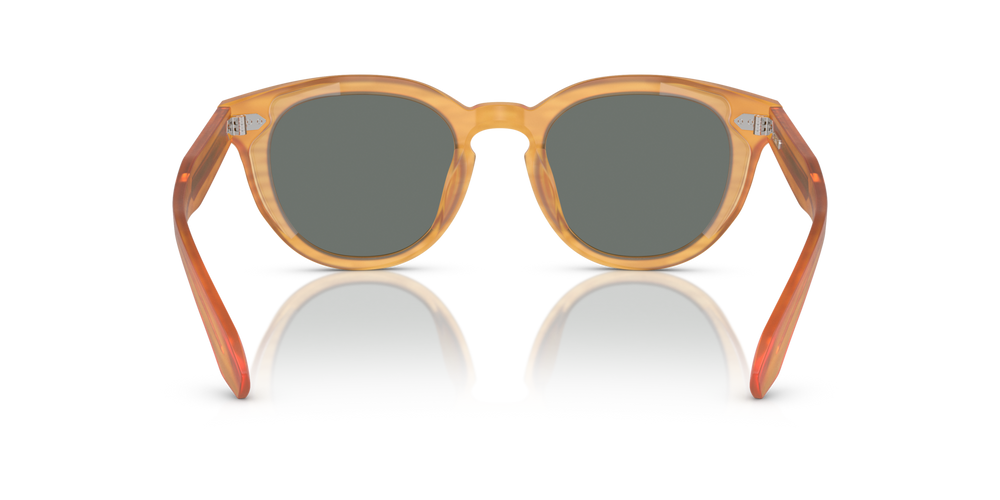 Oliver Peoples N.05 Sun with Semi-Matte Goldwood frame and Blue lenses - image 5