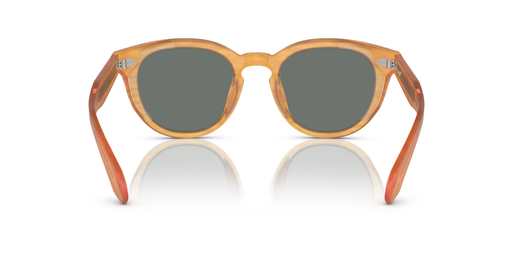 Oliver Peoples N.05 Sun with Semi-Matte Goldwood frame and Blue lenses - image 5
