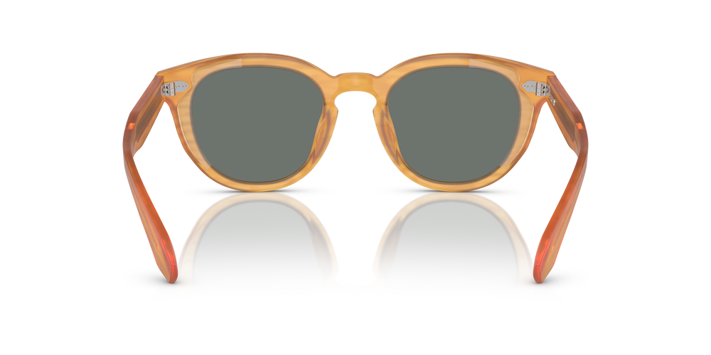 Oliver Peoples N.05 Sun の Semi-Matte Goldwood フレームと リーガル Oliver Peoples N.05 Sun の Semi-Matte Goldwood フレームと リーガル