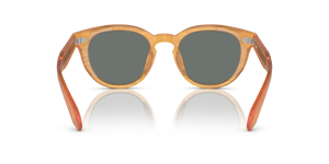 Oliver Peoples N.05 Sun con montatura Semi-Matte Goldwood e lenti  Blu - L'immagine 5