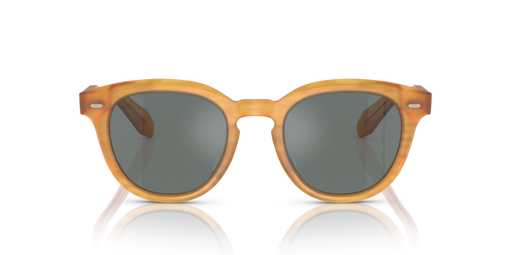 Oliver Peoples N.05 Sun with Semi-Matte Goldwood frame and Blue lenses - image 2