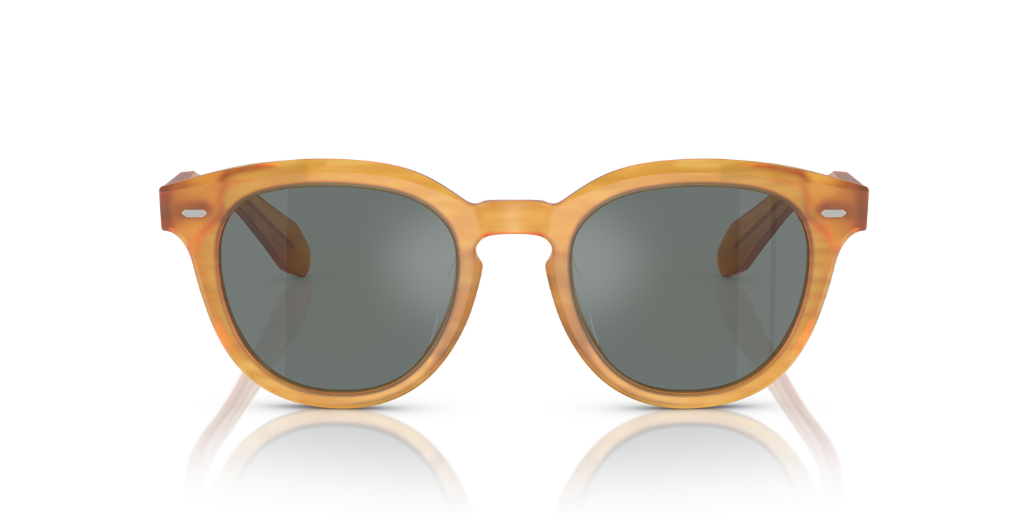 Oliver Peoples N.05 Sun with Semi-Matte Goldwood frame and Regal Oliver Peoples N.05 Sun with Semi-Matte Goldwood frame and Regal