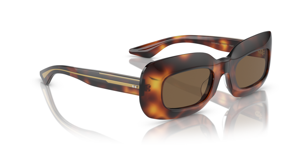 Sie Oliver Peoples 1966C mit Mahagoni dunkel Gestell und Braun Gläsern - Das Bild 3