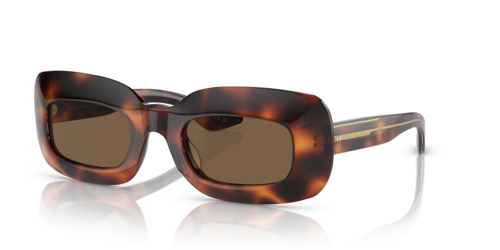 Sie Oliver Peoples 1966C mit Mahagoni dunkel Gestell und Braun Gläsern - Das Bild 2