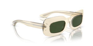 Sie Oliver Peoples 1966C mit Gelbbraun Gestell und Grün Gläsern - Das Bild 3