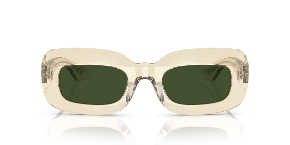 Sie Oliver Peoples 1966C mit Gelbbraun Gestell und Grün Gläsern - Das Bild 2