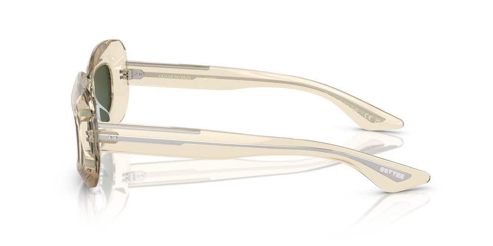 Sie Oliver Peoples 1966C mit Gelbbraun Gestell und Grün Gläsern - Das Bild 4