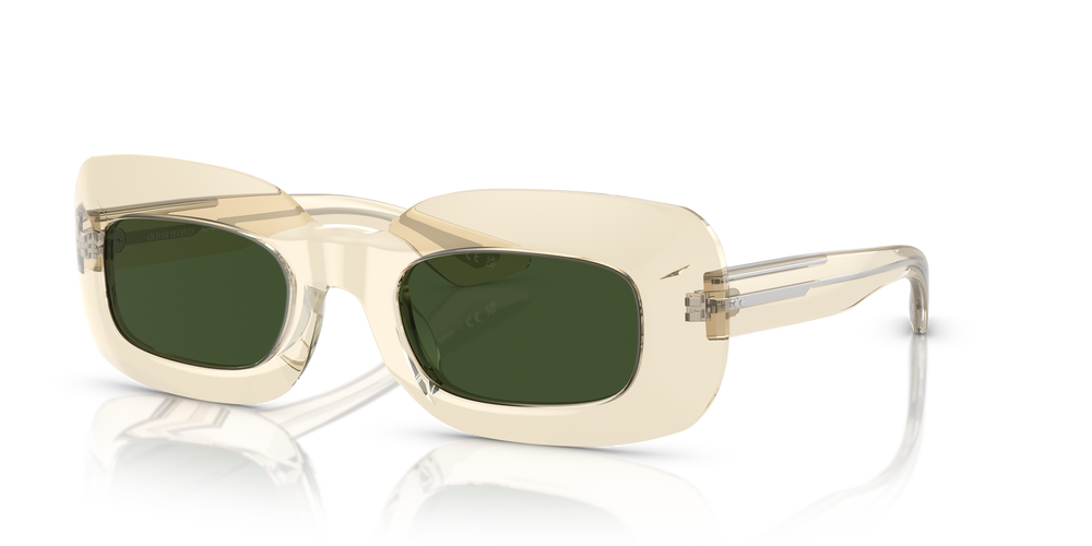 Sie Oliver Peoples 1966C mit Gelbbraun Gestell und Grün Gläsern - Das Bild 1