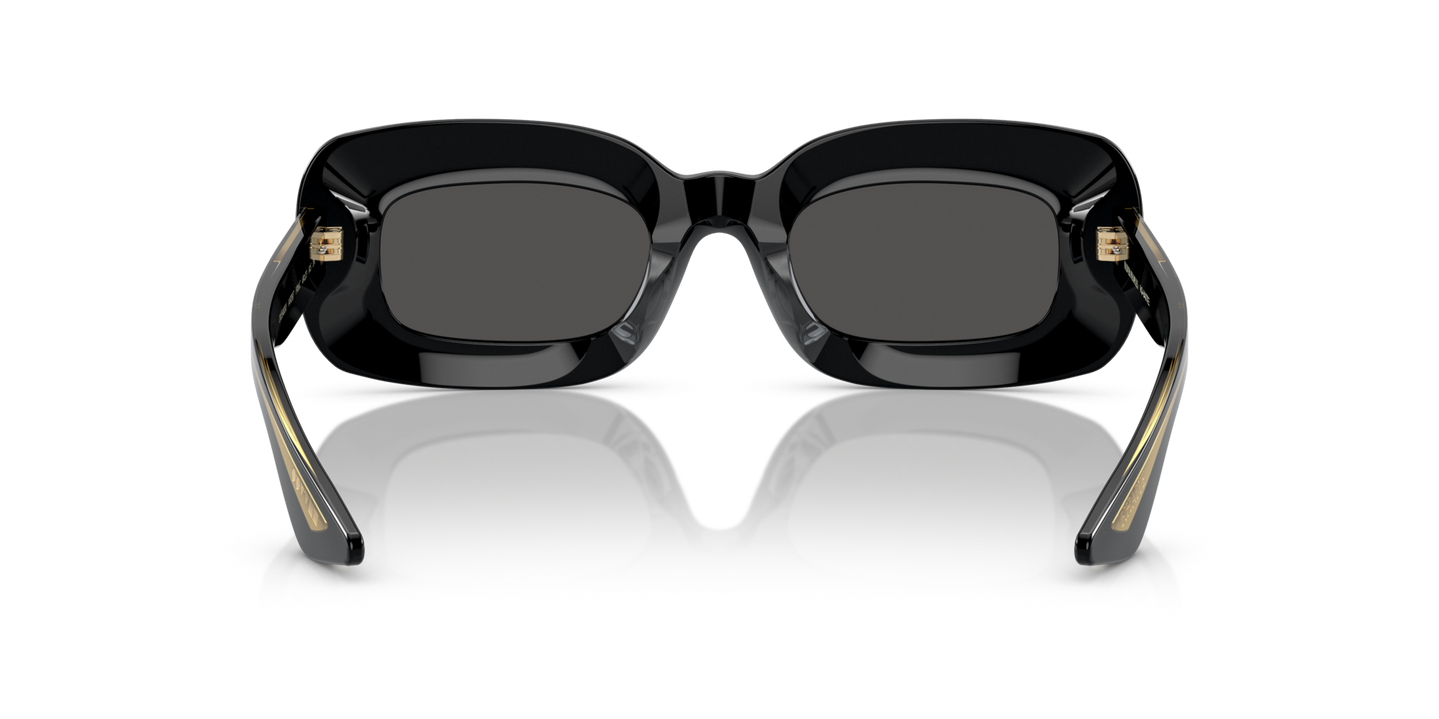 Oliver Peoples 1966C with Black frame and Grey lenses - Image Nosepads