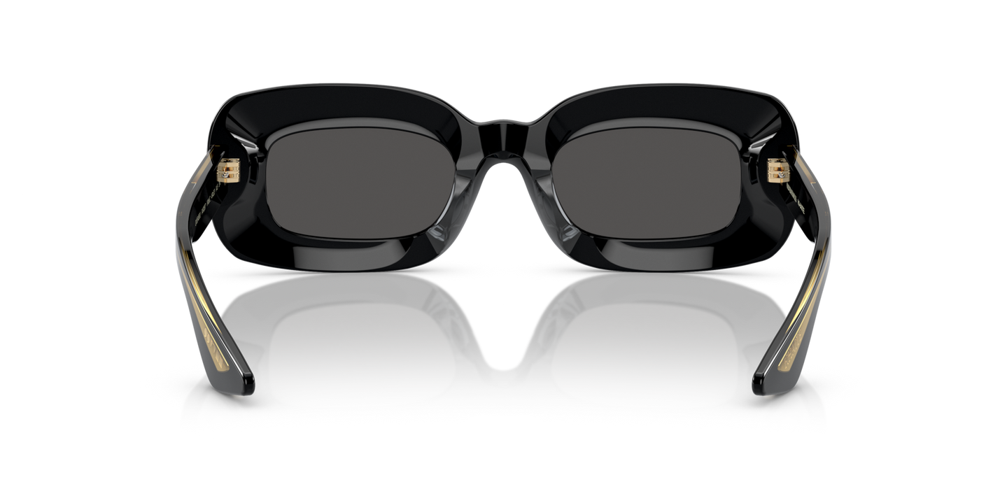 Oliver Peoples 1966C with Black frame and Grey lenses - Image Nosepads