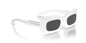 Oliver Peoples 1966C avec une monture Blanc et des verres Gris - L'image 3