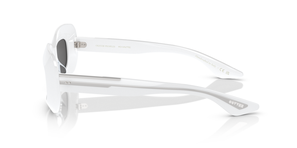 Oliver Peoples 1966C avec une monture Blanc et des verres Gris - L'image 4