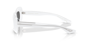 Oliver Peoples 1966C avec une monture Blanc et des verres Gris - L'image 4