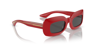 Oliver Peoples 1966C avec une monture Rouge et des verres Gris - L'image 3