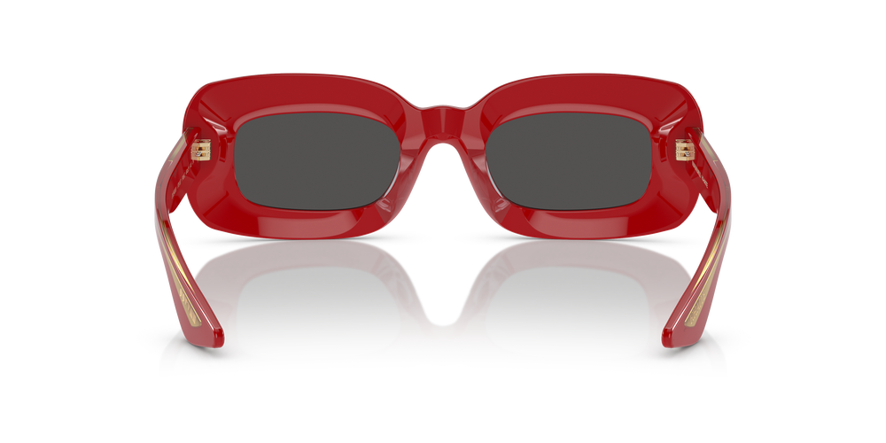 Oliver Peoples 1966C avec une monture Rouge et des verres Gris - L'image 5