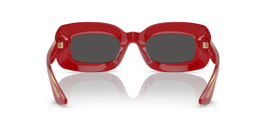 Oliver Peoples 1966C avec une monture Rouge et des verres Gris - L'image 5