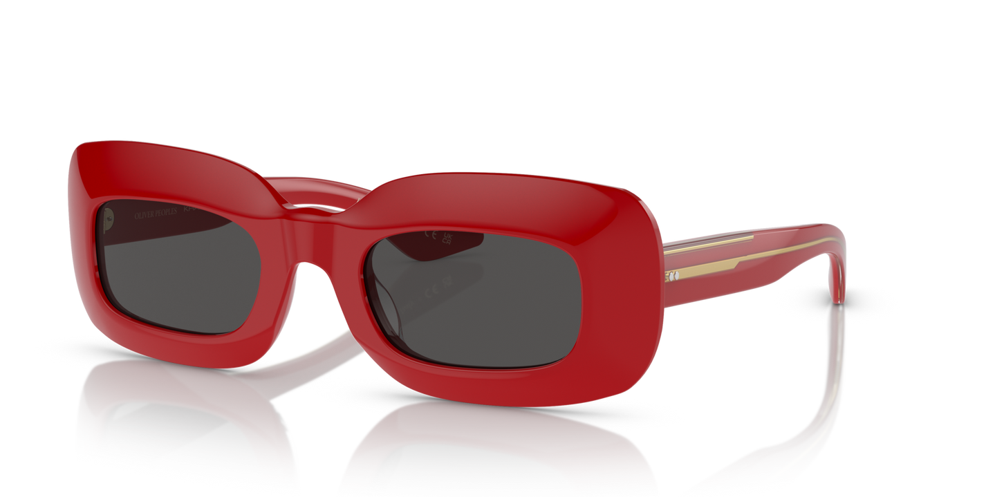 Oliver Peoples 1966C with Red frame and Grey lenses - Image Pins