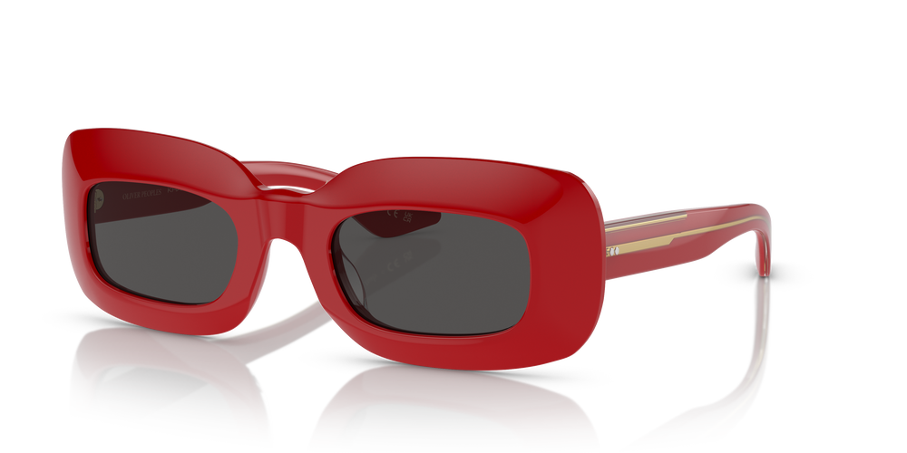 Sie Oliver Peoples 1966C mit Rot Gestell und Grau Gläsern - Das Bild 5