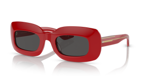 Oliver Peoples 1966C avec une monture Rouge et des verres Gris - L'image 1